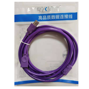 飞尼尔 紫色USB延长线5米（无氧铜）