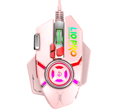 剑圣一族【L10PRO粉色】机械游戏鼠标