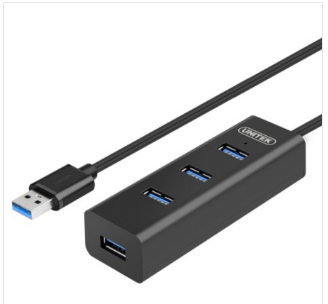 优越者Y-3089ABK USB3.0 4口HUB集线器（线长1.2M）