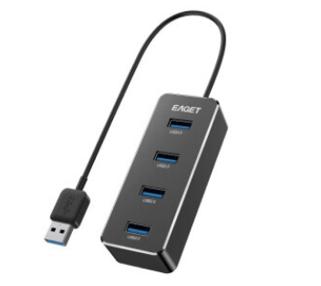 忆捷UH30 3.0金属 4口usb hub 集线器 1.2米线长