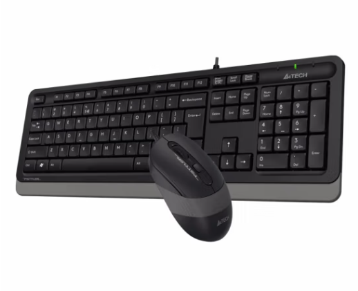 双飞燕F1010遂空灰 有线键鼠套装