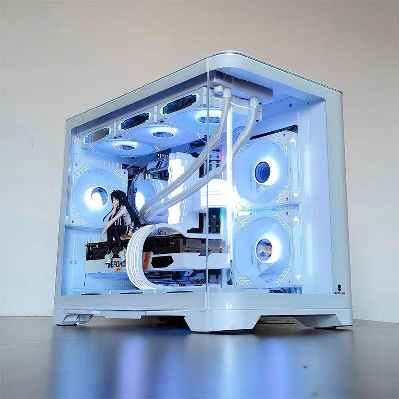 玩嘉 天幕双曲面白色 机箱