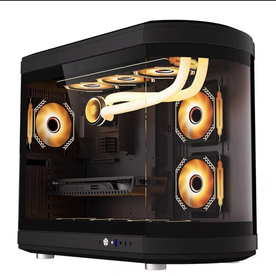 玩嘉 天幕PRO双曲面黑色 机箱