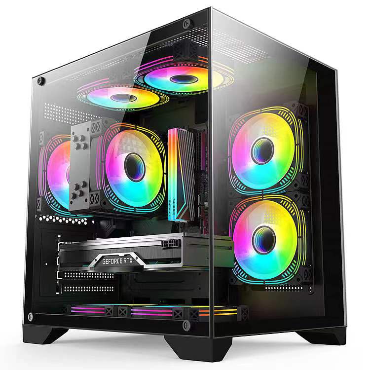 五色鱼 阿房宫 无立柱黑色 机箱