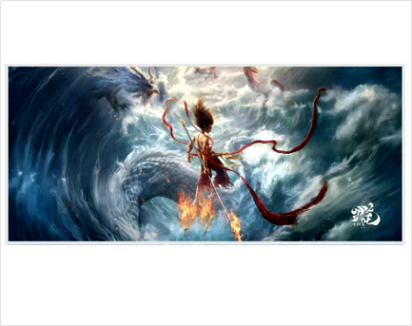 哪吒400*900*4mm鼠标垫