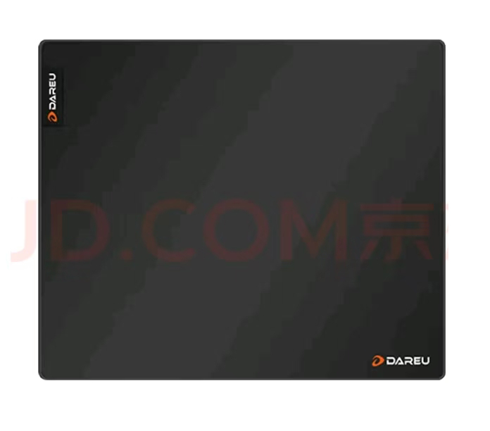 达尔优350x300x4mm全黑麻面锁边垫