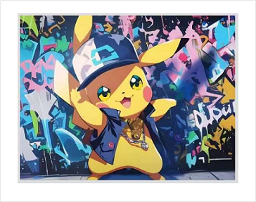 皮卡丘大号340*260*5MM 密锁垫