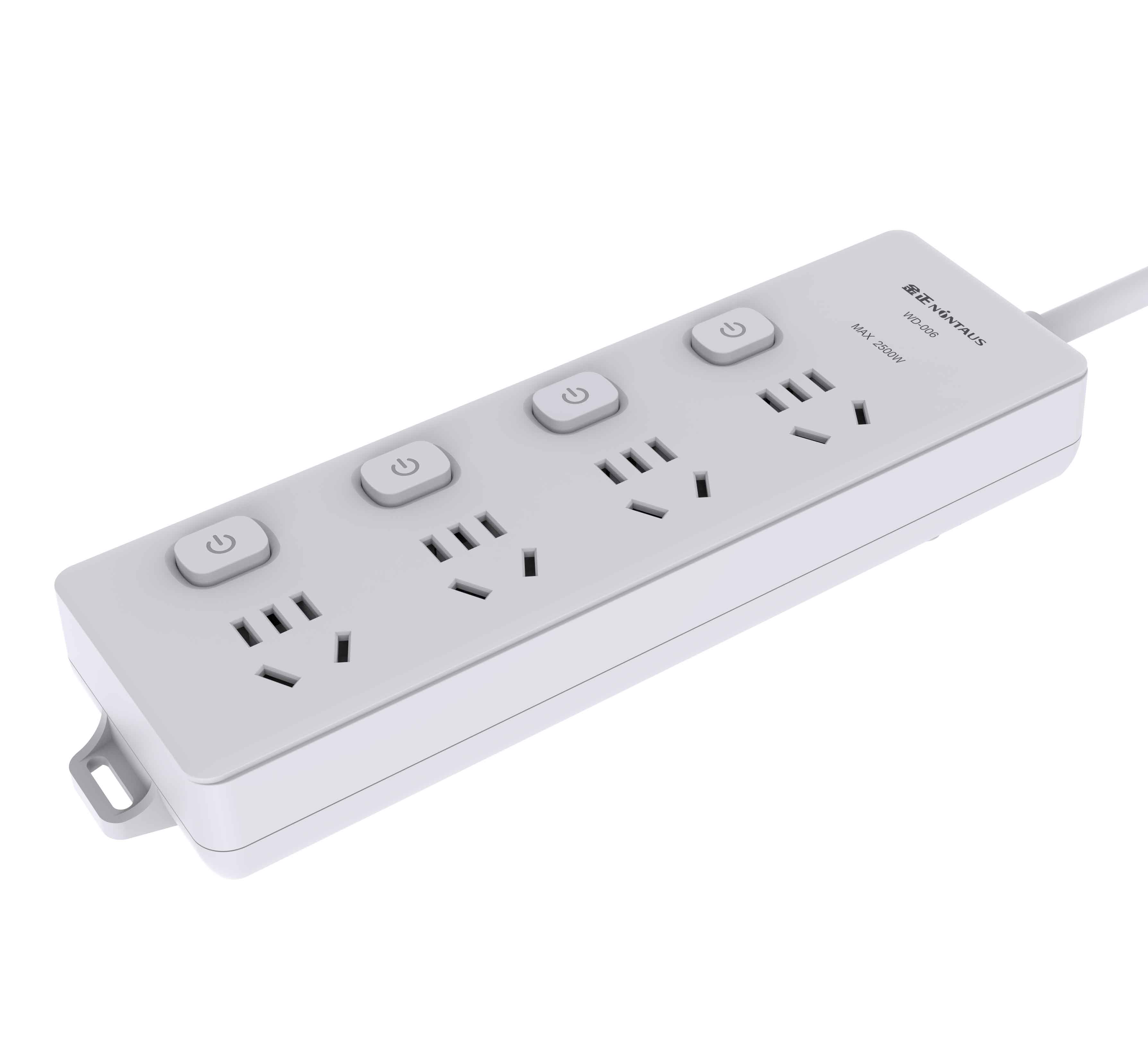 金正WD-006 单控四位插排 1.8米